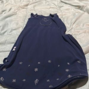 nested bean blue snowflakes & trees zen sleep sack